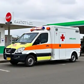 acidente com ambulância em Santos